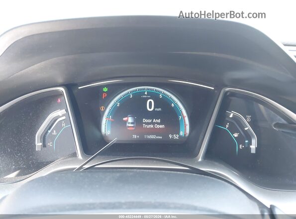 19XFC2F72GE088438 2016 HONDA CIVIC Gray Вид задніх сидінь