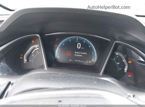 19XFC2F72GE218671 2016 HONDA CIVIC Gray Widok tylnych siedzeń