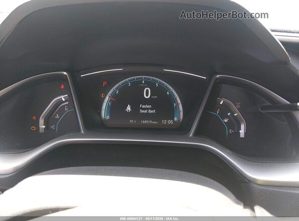 19XFC2F74HE057046 2017 HONDA CIVIC Black Widok tylnych siedzeń