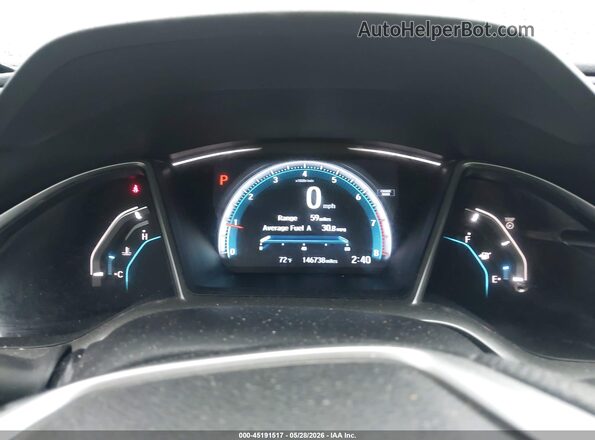 19XFC2F75GE050847 2016 HONDA CIVIC Black Вид задніх сидінь