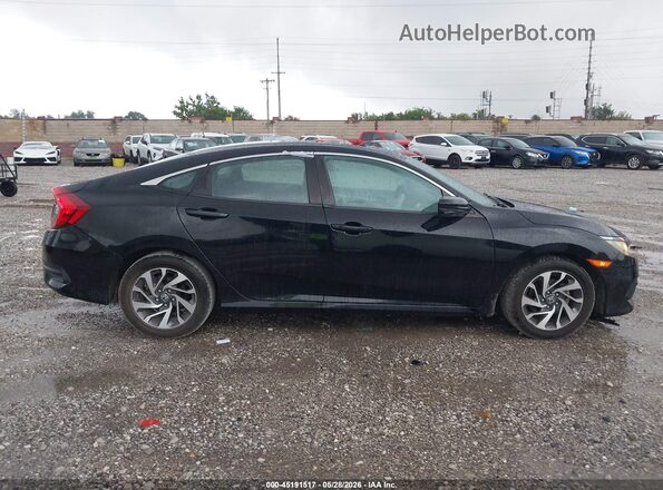 19XFC2F75GE050847 2016 HONDA CIVIC Black Вид задньої частини салону