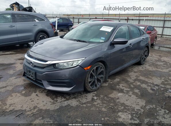 19XFC2F75HE050459 2017 HONDA CIVIC Gray Vista tres cuartos delantera izquierda