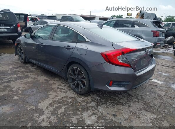 19XFC2F75HE050459 2017 HONDA CIVIC Gray Trasero izquierdo