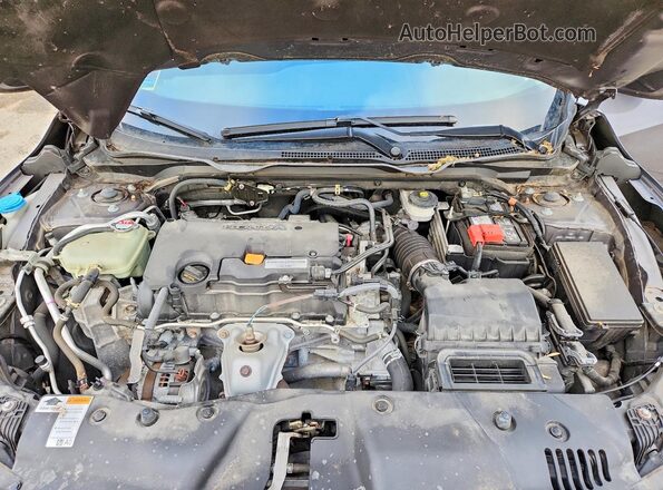 19XFC2F75JE030170 2018 HONDA CIVIC Gray უკანა სალონის ხედი