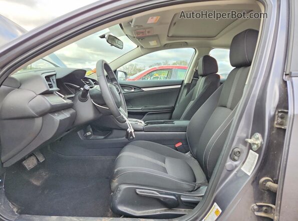 19XFC2F75JE030170 2018 HONDA CIVIC Gray წინა სალონის ხედი