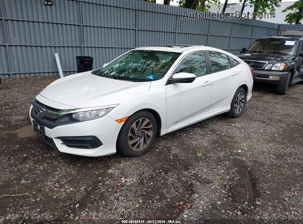 19XFC2F76JE208281 2018 HONDA CIVIC White Առջևի ձախ երեք քառորդ տեսարան