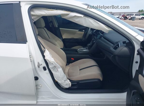 19XFC2F77JE010972 2018 HONDA CIVIC White Front interior view