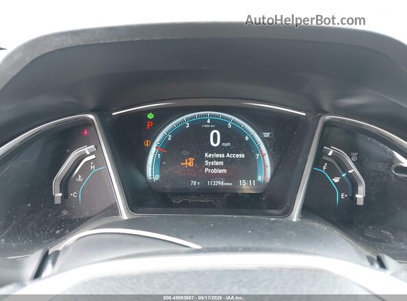 19XFC2F78JE011371 2018 HONDA CIVIC Silver უკანა სავარძლების ხედი