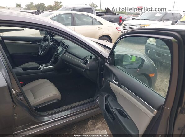 19XFC2F7XGE001451 2016 HONDA CIVIC Gray Widok wnętrza z przodu