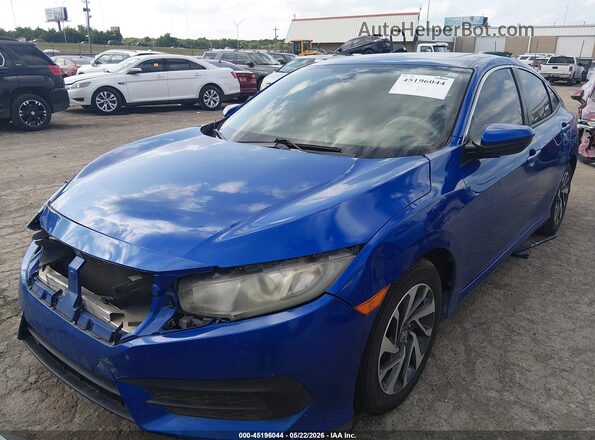 19XFC2F7XGE060645 2016 HONDA CIVIC Blue Передня ліва чверть