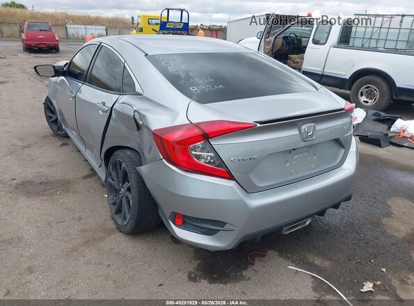 19XFC2F80KE201417 2019 HONDA CIVIC Silver Trasero izquierdo