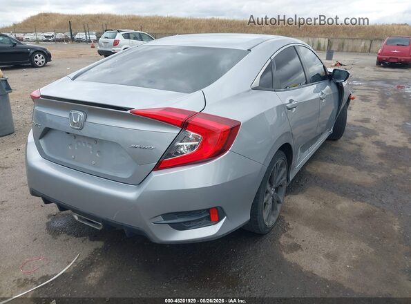 19XFC2F80KE201417 2019 HONDA CIVIC Silver Trasero derecho