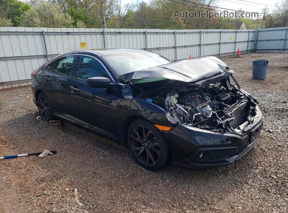 19XFC2F80LE210216 2020 HONDA CIVIC Black Przód prawy