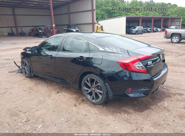 19XFC2F82KE047535 2019 HONDA CIVIC Black Tył lewy