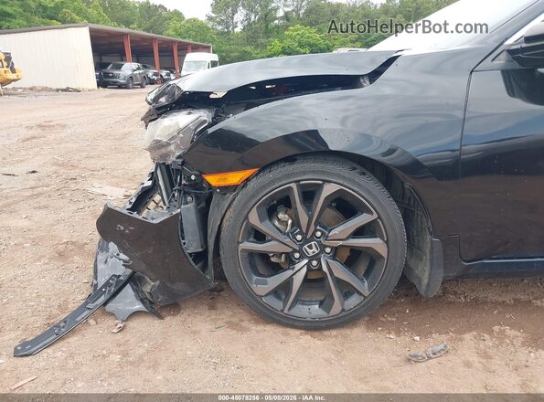 19XFC2F82KE047535 2019 HONDA CIVIC Black Widok z przodu