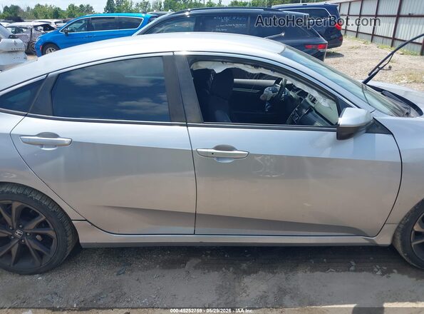 19XFC2F82LE026623 2020 HONDA CIVIC Silver Rear interior view