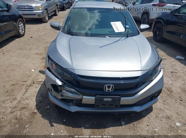 19XFC2F82LE026623 2020 HONDA CIVIC Silver Instrument cluster view