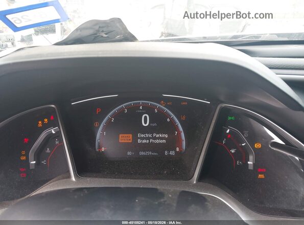 19XFC2F83KE040870 2019 HONDA CIVIC Silver Вид задніх сидінь