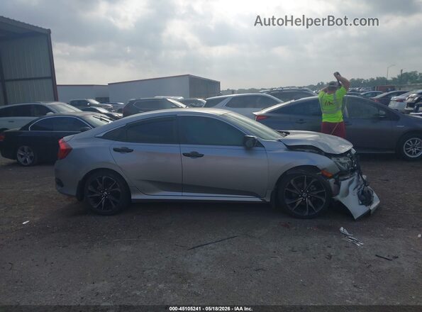 19XFC2F83KE040870 2019 HONDA CIVIC Silver Вид задньої частини салону