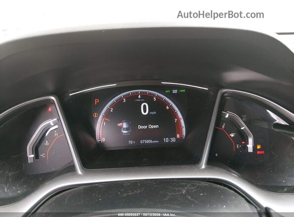 19XFC2F83LE202711 2020 HONDA CIVIC Black Вид задніх сидінь