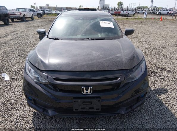 19XFC2F83LE202711 2020 HONDA CIVIC Black Вид задньої частини салону