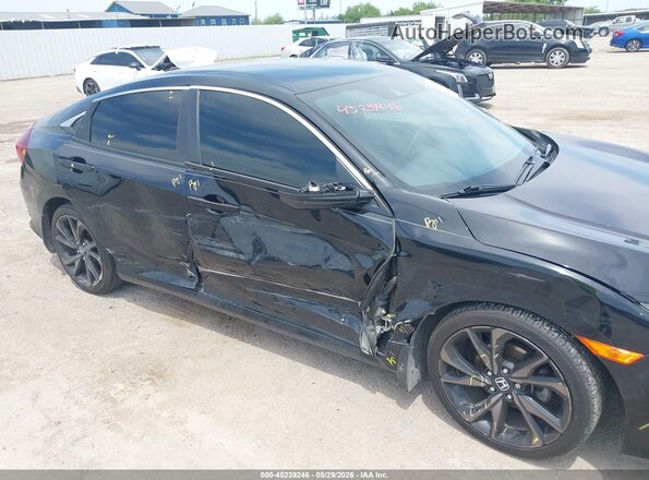 19XFC2F84KE012690 2019 HONDA CIVIC Black წინა ხედი
