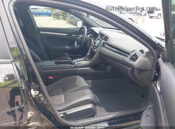 19XFC2F84KE012690 2019 HONDA CIVIC Black წინა სალონის ხედი