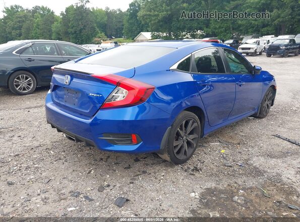 19XFC2F85KE032382 2019 HONDA CIVIC Blue Հետևի աջ