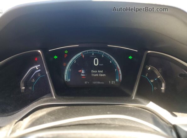 19XFC2F86HE003790 2017 HONDA CIVIC Gray Vista del cuadro de instrumentos