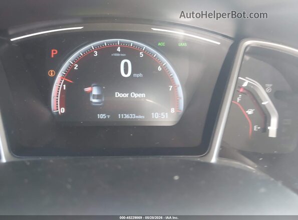 19XFC2F86ME002553 2021 HONDA CIVIC Gray Widok tylnych siedzeń
