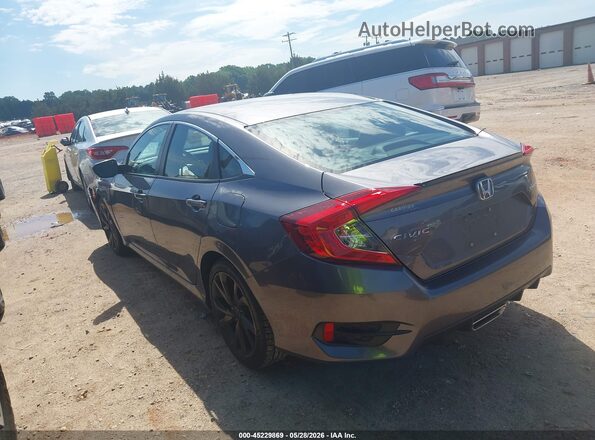 19XFC2F86ME002553 2021 HONDA CIVIC Gray Widok wnętrza 360 stopni