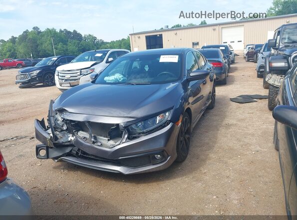 19XFC2F86ME002553 2021 HONDA CIVIC Gray Widok zestawu wskaźników