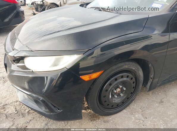 19XFC2F87KE034067 2019 HONDA CIVIC Black Widok z przodu