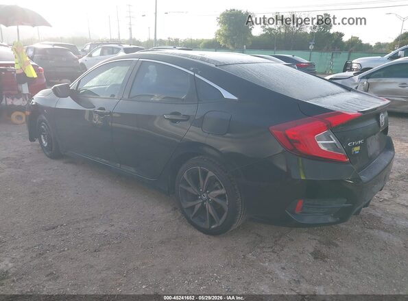 19XFC2F87KE034067 2019 HONDA CIVIC Black Tył lewy