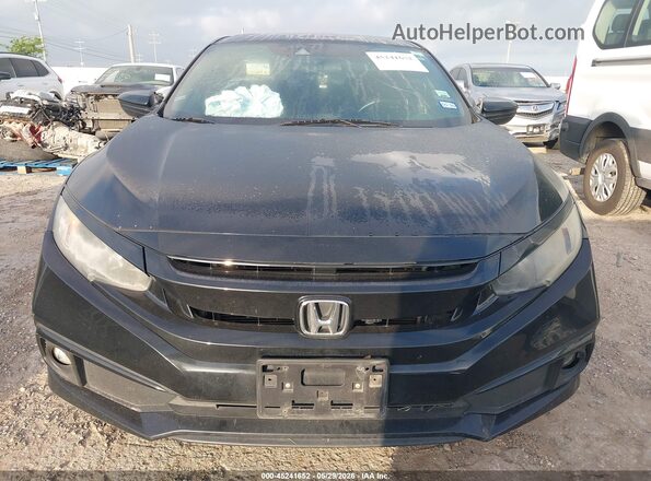19XFC2F87KE034067 2019 HONDA CIVIC Black Widok wnętrza z tyłu