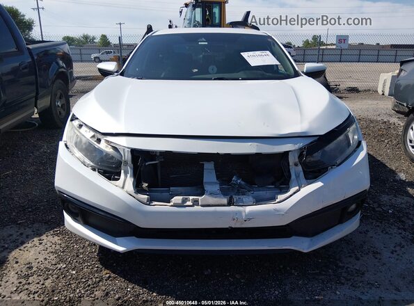 19XFC2F87LE000776 2020 HONDA CIVIC Белый Вид задней части салона