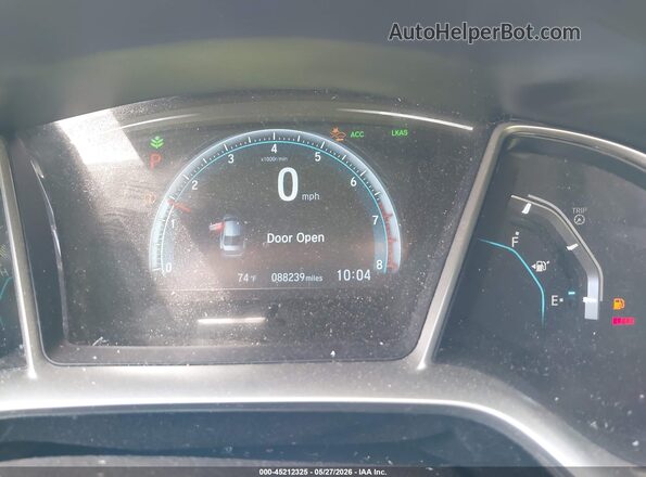 19XFC2F88GE079235 2016 HONDA CIVIC Black უკანა სავარძლების ხედი