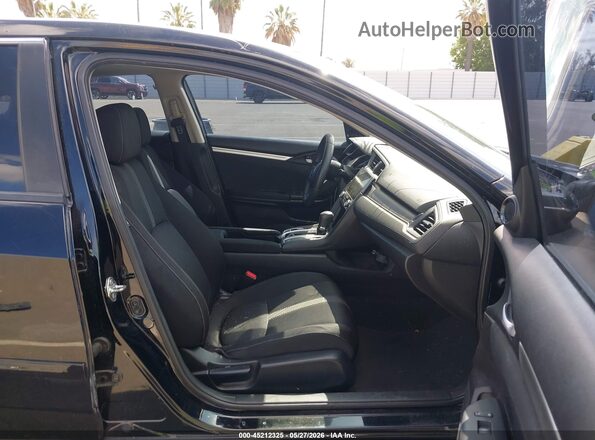 19XFC2F88GE079235 2016 HONDA CIVIC Black წინა სალონის ხედი