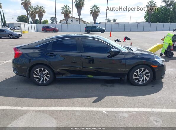 19XFC2F88GE079235 2016 HONDA CIVIC Black უკანა სალონის ხედი