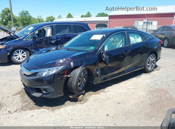 19XFC2F88HE206597 2017 HONDA CIVIC Purple Առջևի ձախ երեք քառորդ տեսարան