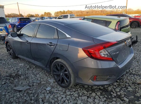 19XFC2F88KE201939 2019 HONDA CIVIC Серый Задняя левая четверть