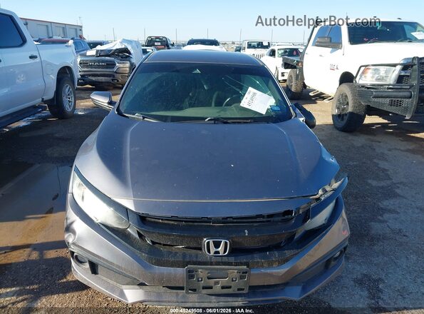 19XFC2F89KE040369 2019 HONDA CIVIC Gray Widok zestawu wskaźników