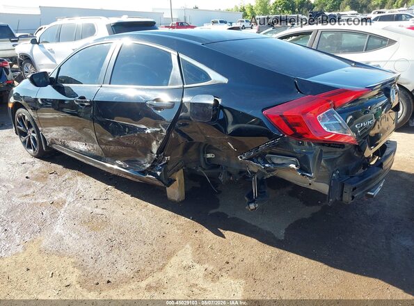 19XFC2F8XKE016128 2019 HONDA CIVIC Black Trasero izquierdo