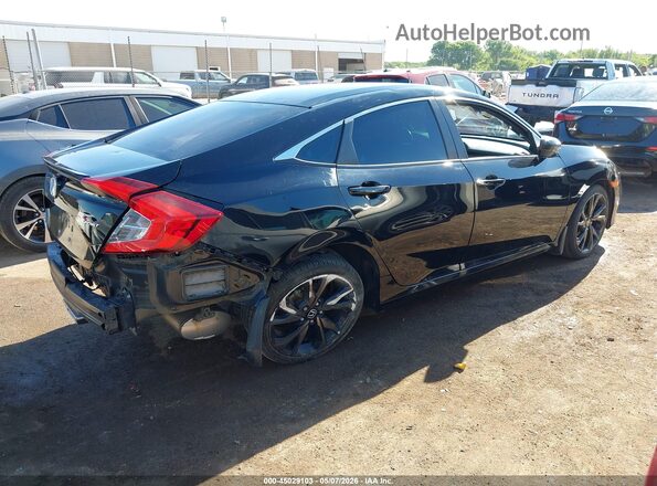 19XFC2F8XKE016128 2019 HONDA CIVIC Black Trasero derecho