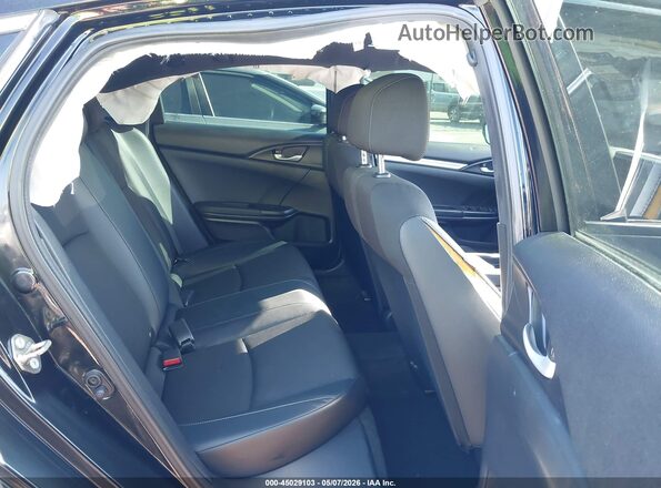19XFC2F8XKE016128 2019 HONDA CIVIC Black Vista de la etiqueta del VIN