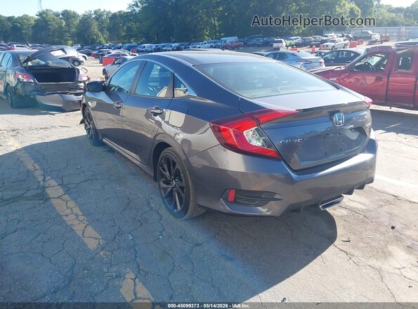 19XFC2F8XLE024845 2020 HONDA CIVIC Gray Trasero izquierdo