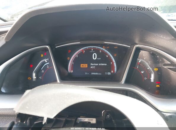 19XFC2F8XLE024845 2020 HONDA CIVIC Gray Vista de los asientos traseros