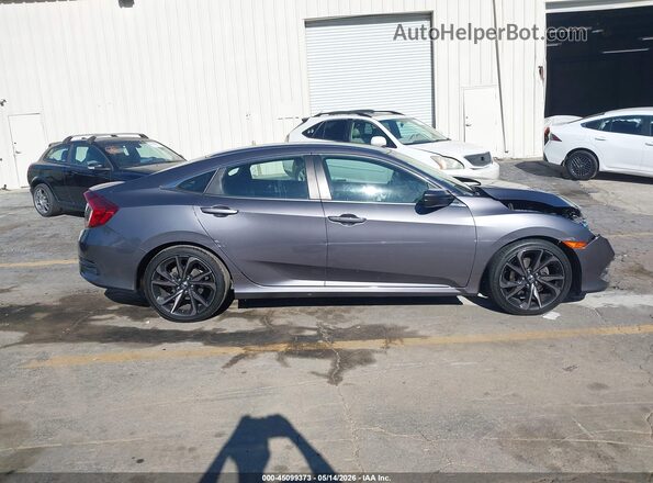 19XFC2F8XLE024845 2020 HONDA CIVIC Gray Vista interior trasera