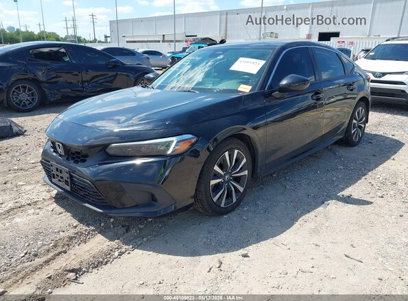 19XFL1H71RE003454 2024 HONDA CIVIC Black წინა მარცხენა ხედი სამი მეოთხედიდან