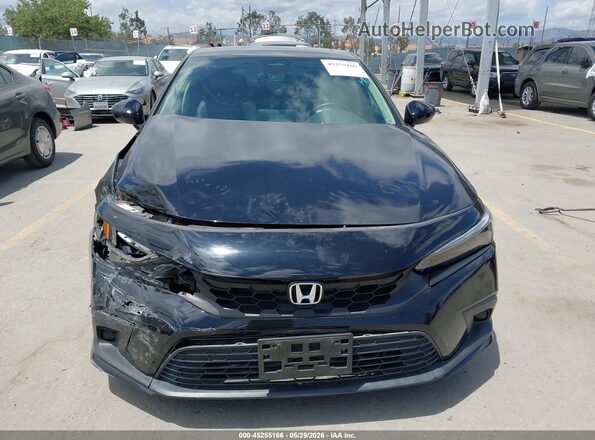 19XFL1H72NE011606 2022 HONDA CIVIC Black Widok zestawu wskaźników